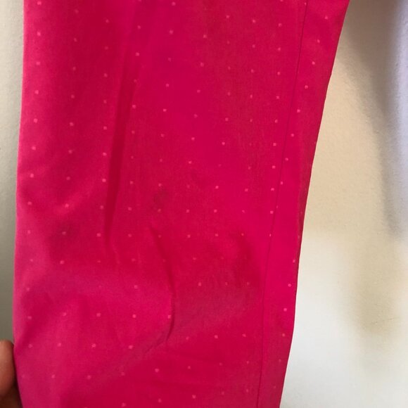NIKE Golf Tour Performance Dri-Fit Pink Polka Dot Straight Pants Size0 27" - Picture 7 of 7